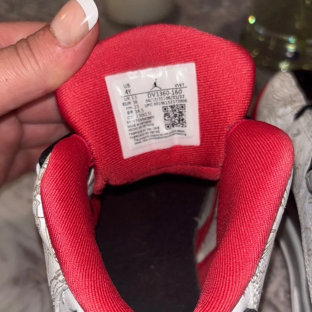 Jordan Kids Sneakers - Red, Black, White